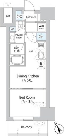 ミリアレジデンス浅草橋IIの物件間取画像